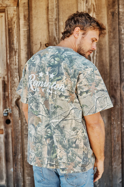 Camo Script Tee